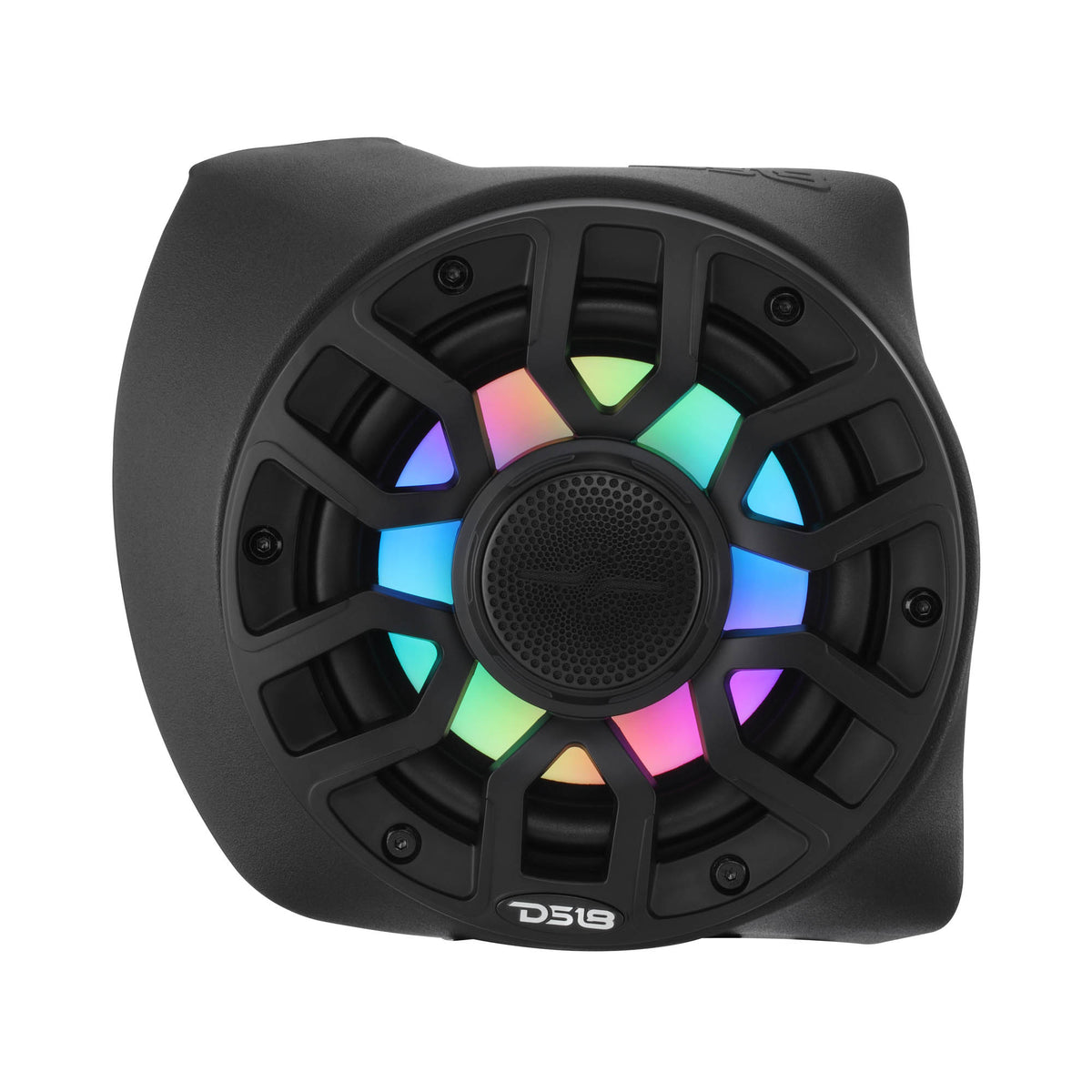 Can-Am Maverick X3 Rear B-Pillar Speaker Pods Loaded with (2) NXL-IQ6/BK Coaxial Speakers with LED Lights