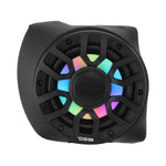 Can-Am Maverick X3 Rear B-Pillar Speaker Pods Loaded with (2) NXL-IQ6/BK Coaxial Speakers with LED Lights