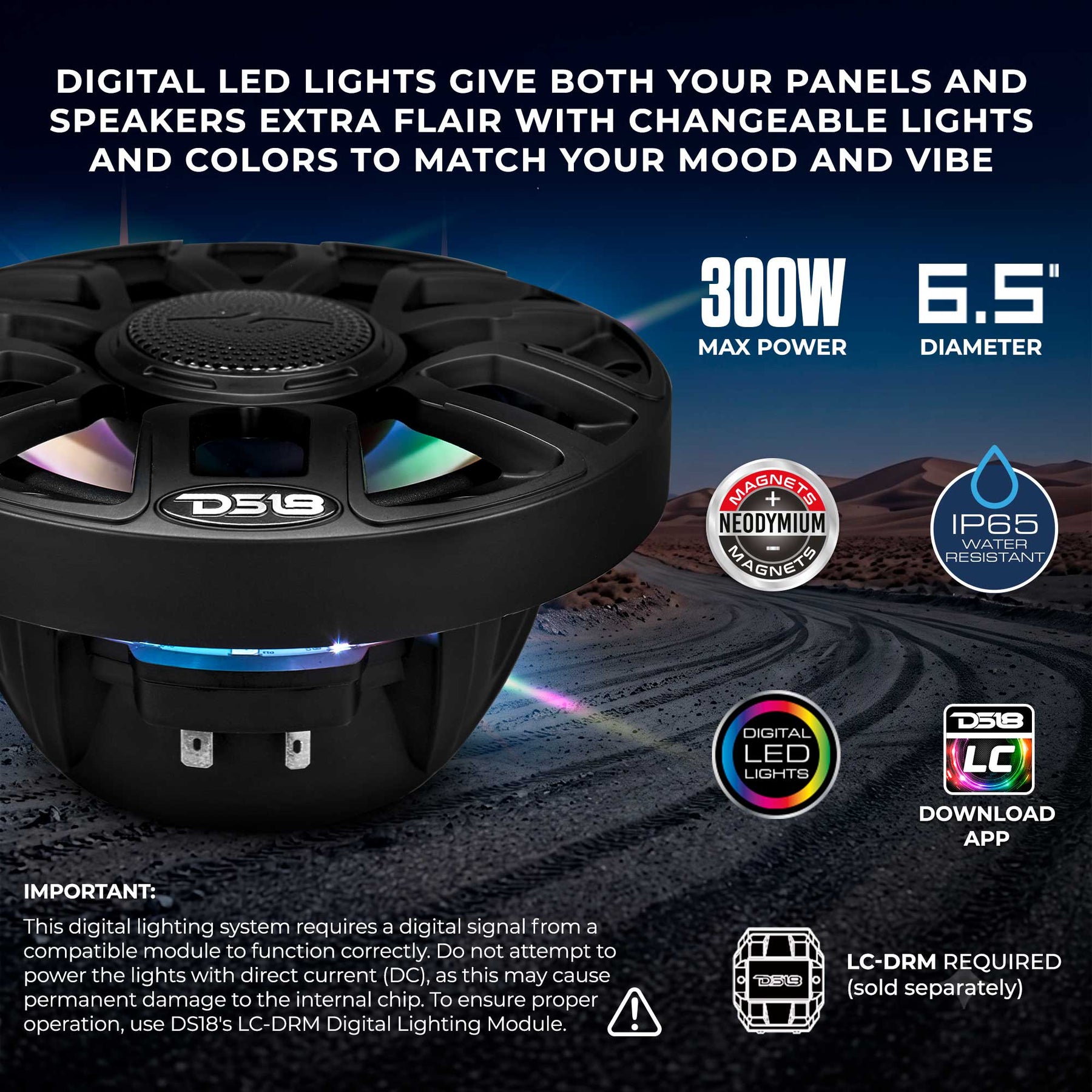 Can-Am Maverick X3 (2017+) Consola Central de Cascada con Altavoces – Equipada con (2) Altavoces NXL-IQ6/BK con Iluminación LED