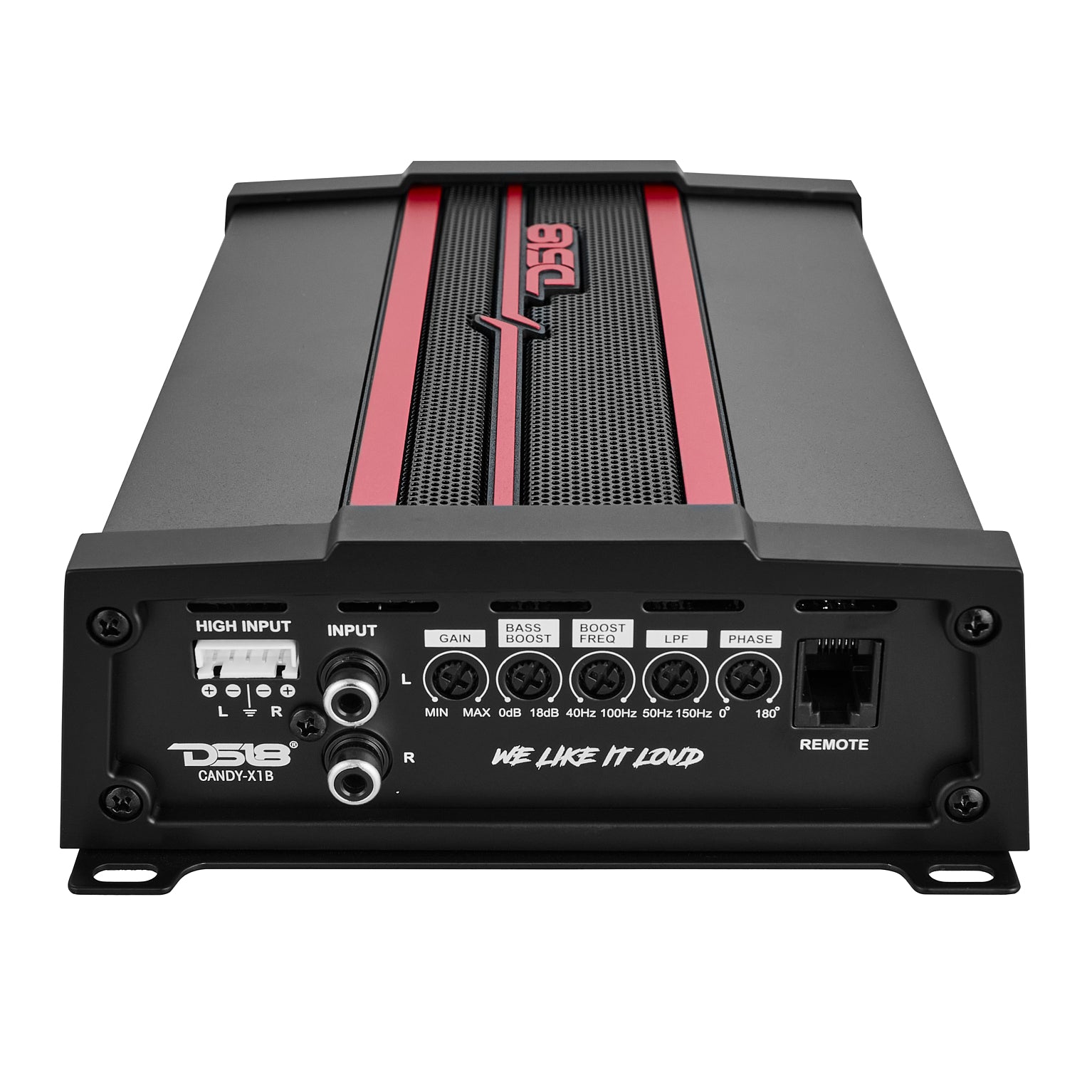 DS18 CANDY-X1B Compact Class D 1-Channel Monoblock Car Amplifier 1800 Watts 1-Ohm