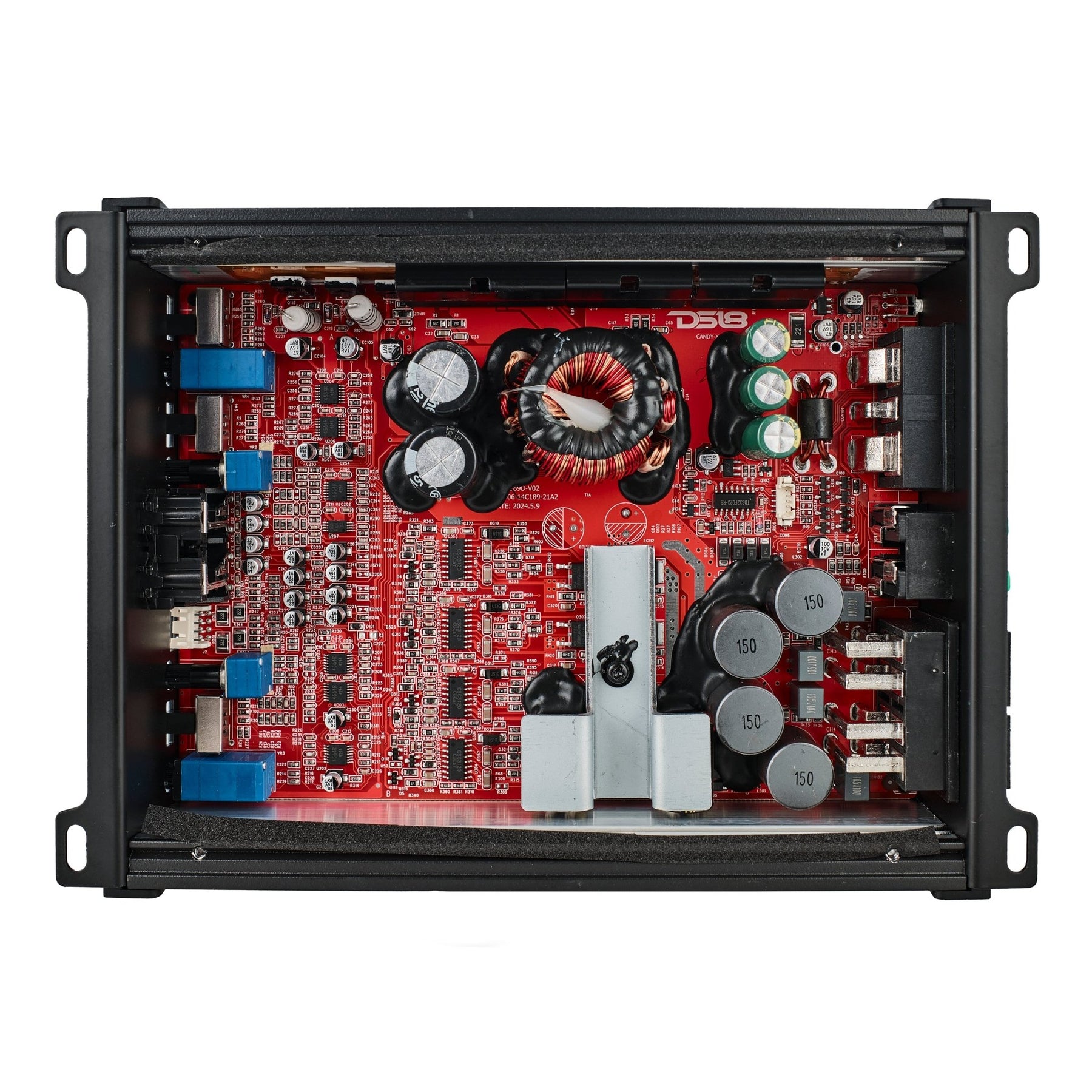 Amplificador de audio para coche compacto de rango completo de clase D de 4 canales Amplificador de audio para coche compacto de rango completo de clase D de 4 canales