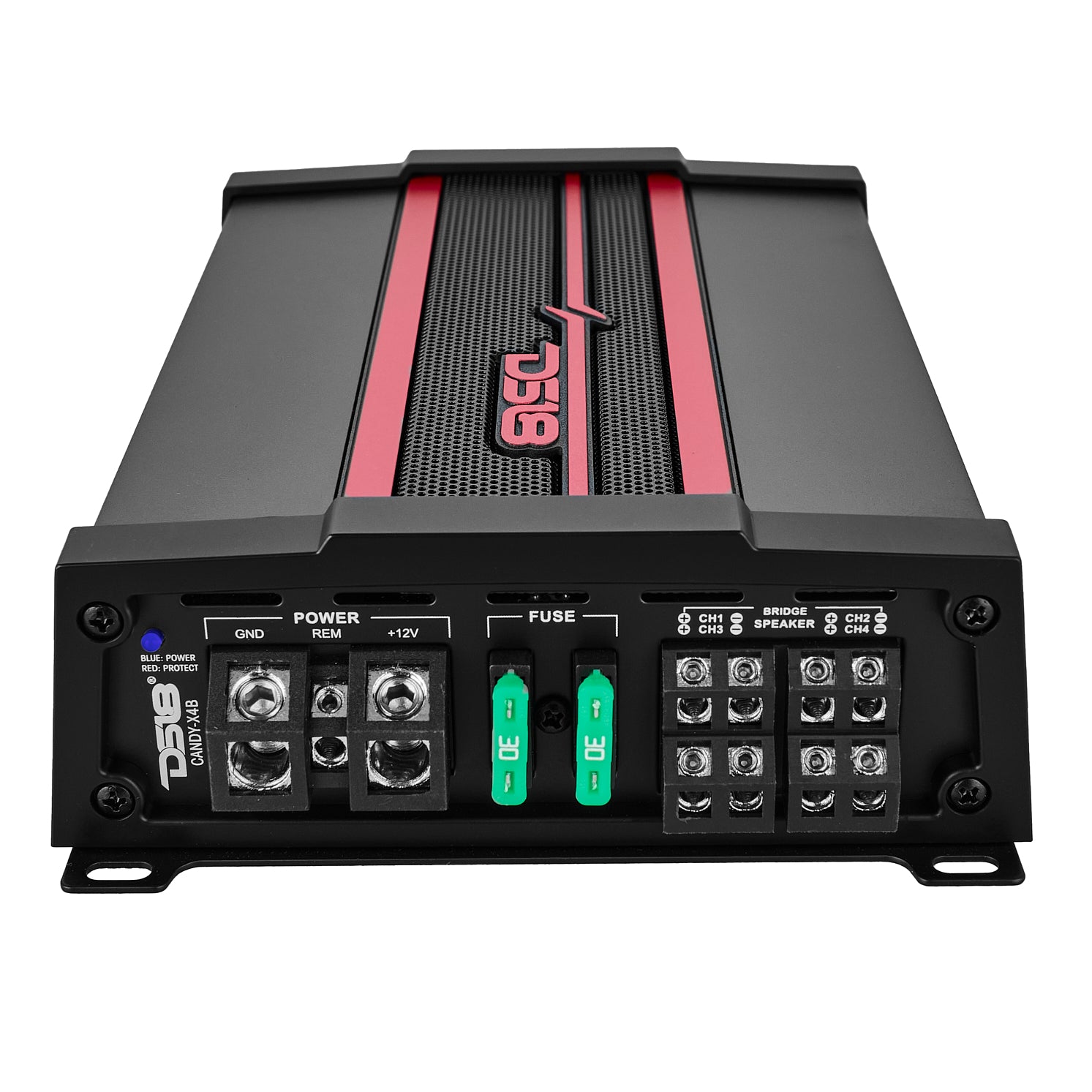 DS18 CANDY-X4B Compact Full-Range Class D 4-Channel Car Amplifier 1600 Watts