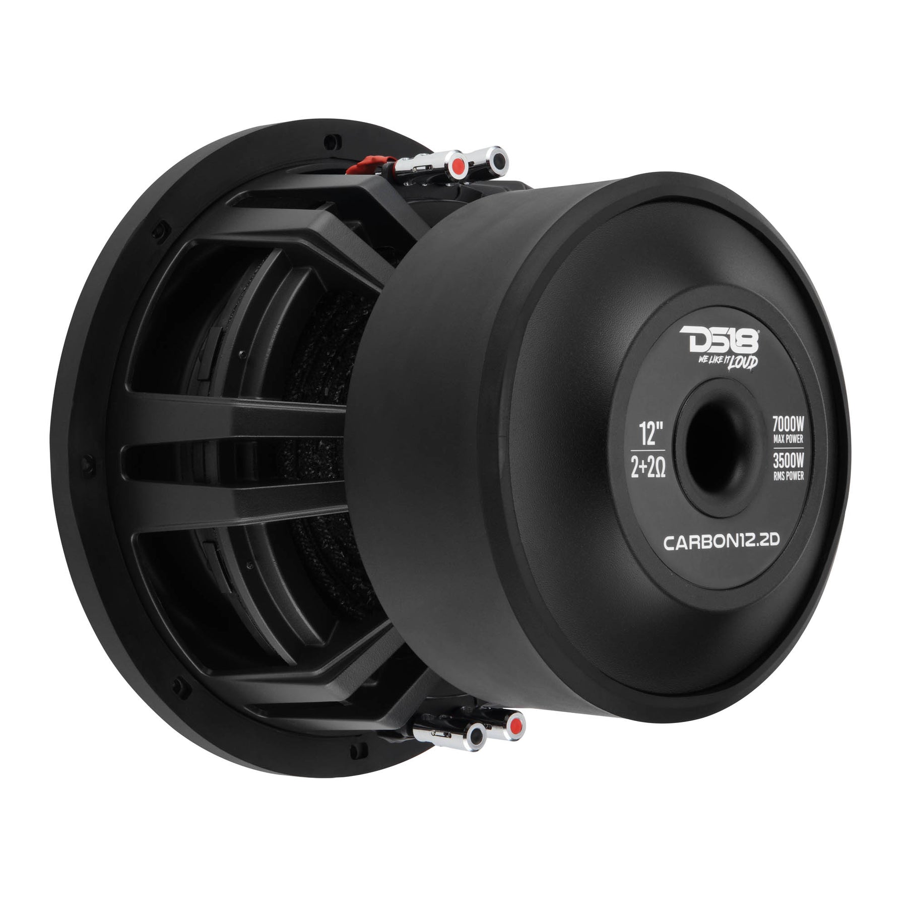 12" High Excursion Subwoofer with Carbon Fiber Cone | 3500W RMS / 7000W Peak | Dual 2-Ohm Voice Coil