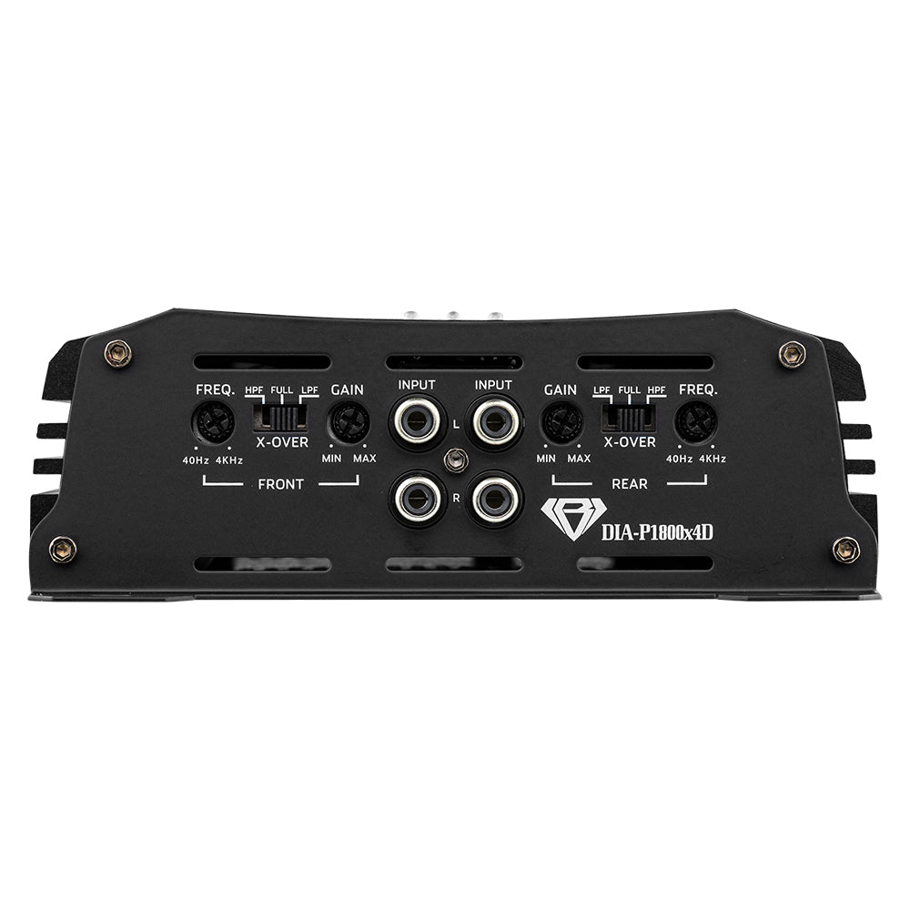 Black Diamond Class D 4-Channel Full Range Amplifier | 200W RMS X 4 at 4-Ohm
