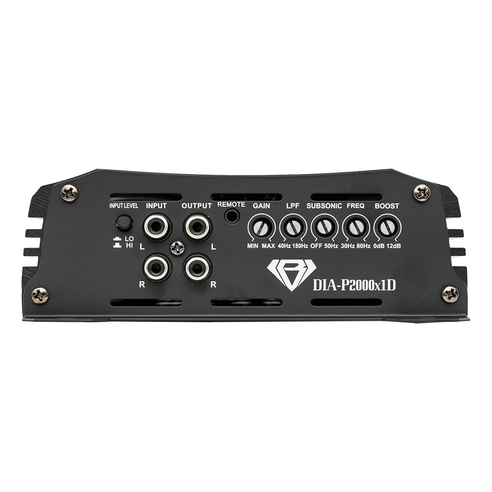 Black Diamond 1-Channel Class D Monoblock Amplifier | 2000W RMS @ 1 Ohm