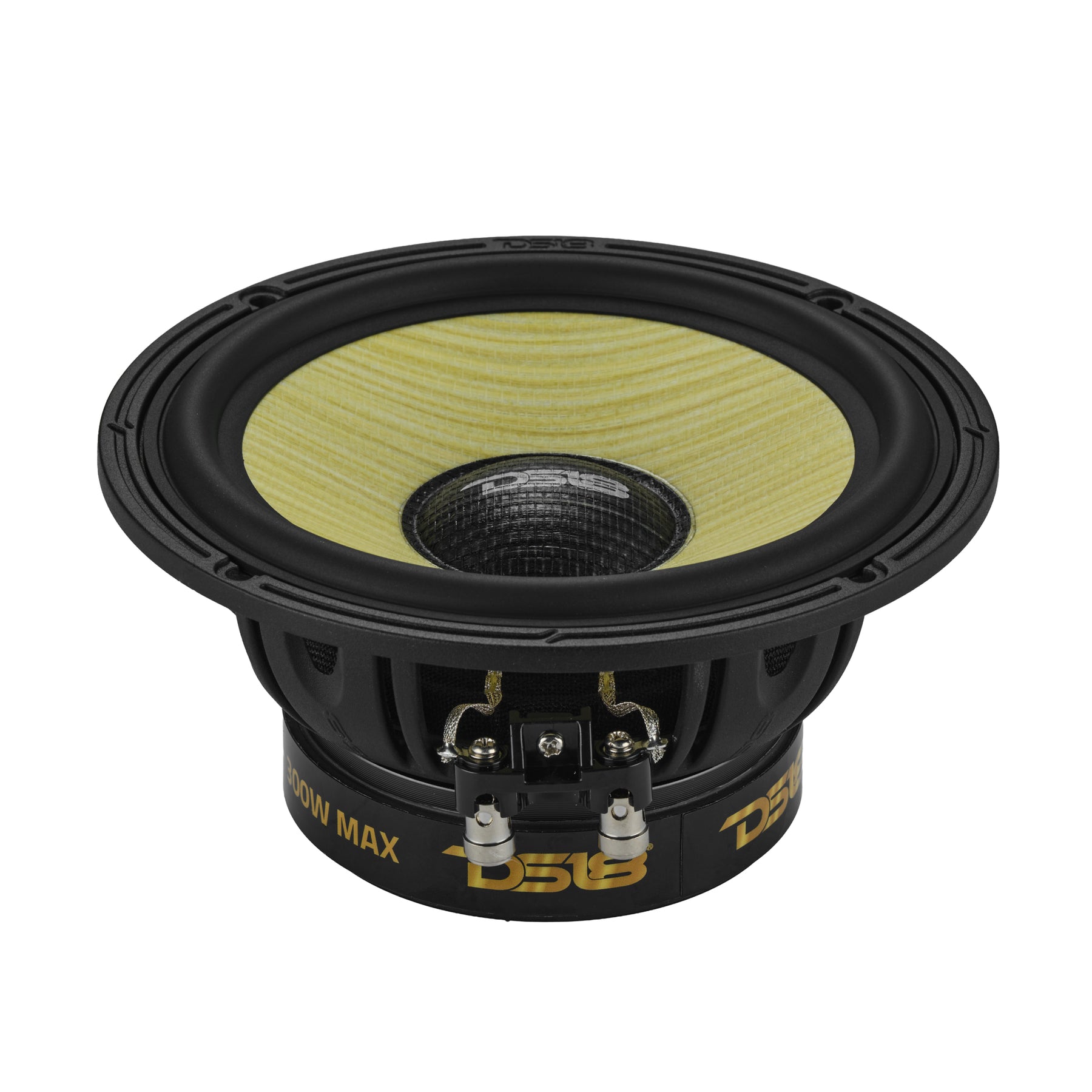 DXQ 6.5" 2-Way Component Speaker Set with Yellow Straw + Composite Foam Cone | 150W RMS 4-Ohm