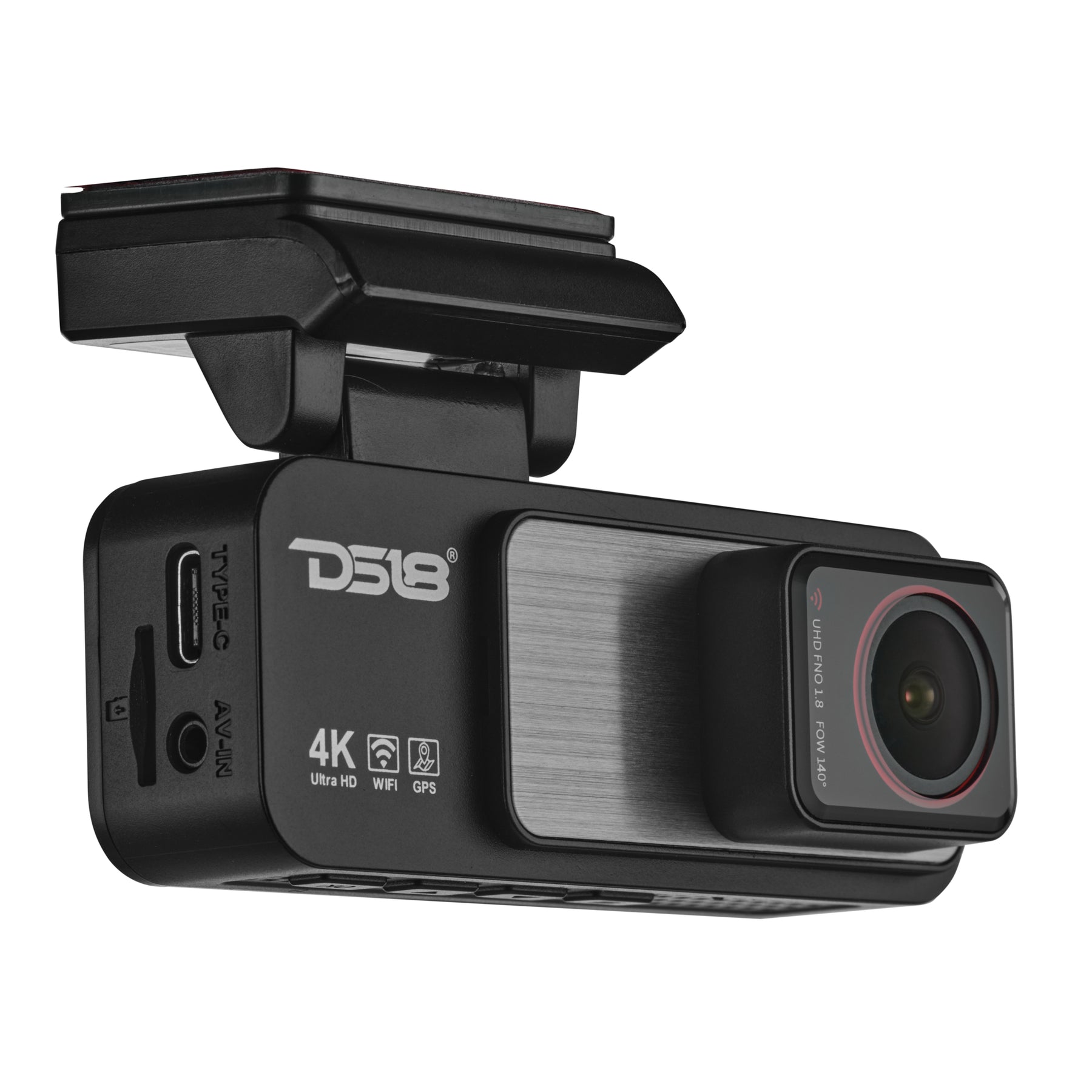 4K Dual Dash Camera with Wi-Fi, GPS, Parking Monitor, and 3.2” IPS Display (Front & Rear Cameras)