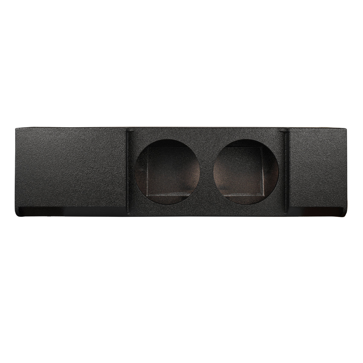 Subwoofer Enclosure for 2009-Up Ford F-150 and 2017-2026 Super Duty F-250/F-350 Crew Cabs, Dual 12" Under Rear Seat Down-Fire Ported Shallow Box