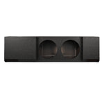 Subwoofer Enclosure for 2009-Up Ford F-150 and 2017-2026 Super Duty F-250/F-350 Crew Cabs, Dual 12" Under Rear Seat Down-Fire Ported Shallow Box
