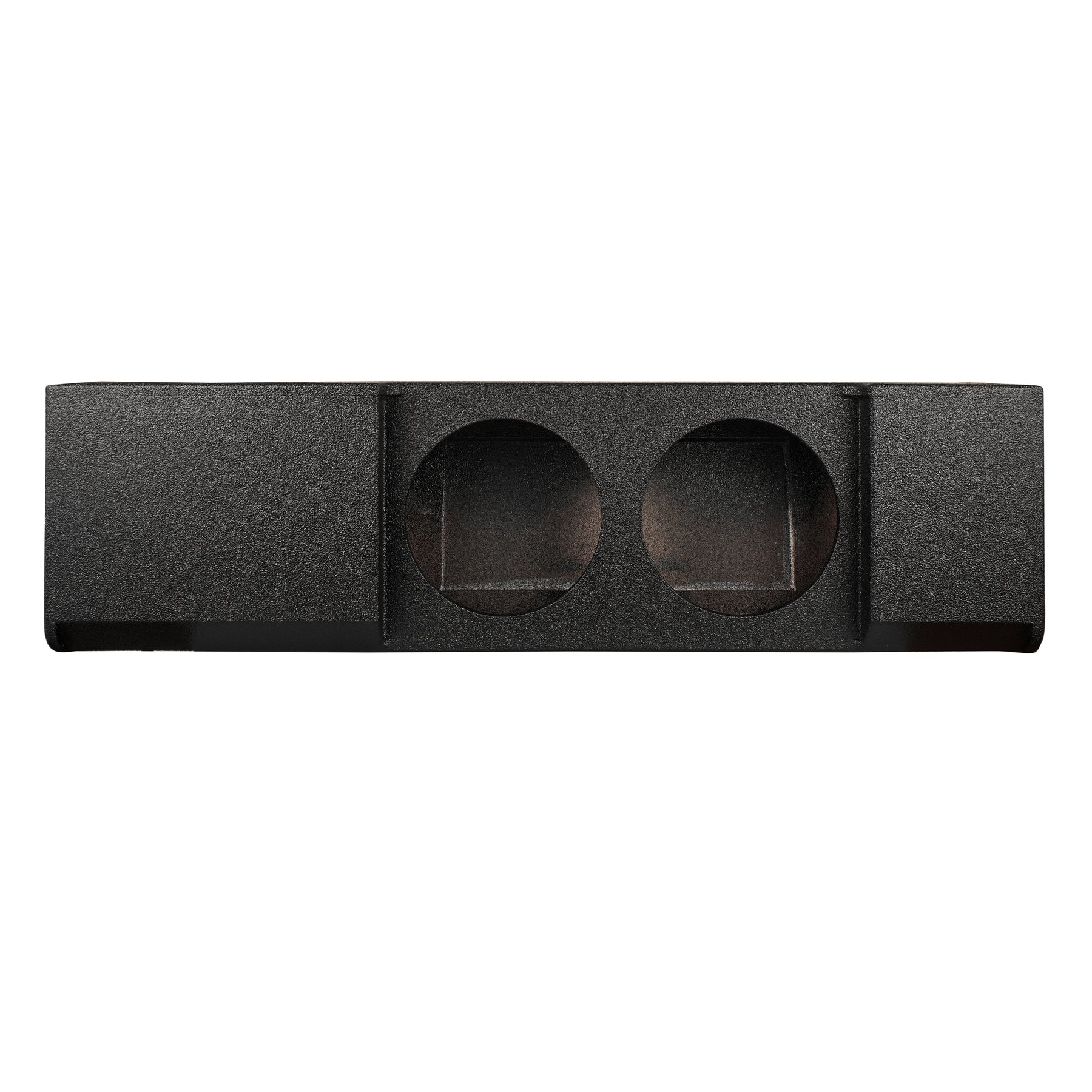 Subwoofer Enclosure for 2009-Up Ford F-150 and 2017-2026 Super Duty F-250/F-350 Crew Cabs, Dual 12" Under Rear Seat Down-Fire Ported Shallow Box