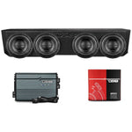 Caja acústica cuádruple con puerto para subwoofer de 8” para Jeep Gladiator (2018-2024)