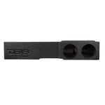 Subwoofer Enclosure for 2007-2026 Chevy/GMC and 2009-2026 Ford F-150/Super Duty Crew Cabs, Dual 8" Under Rear Seat Front-Fire Ported Box, Black Bed Liner Finish