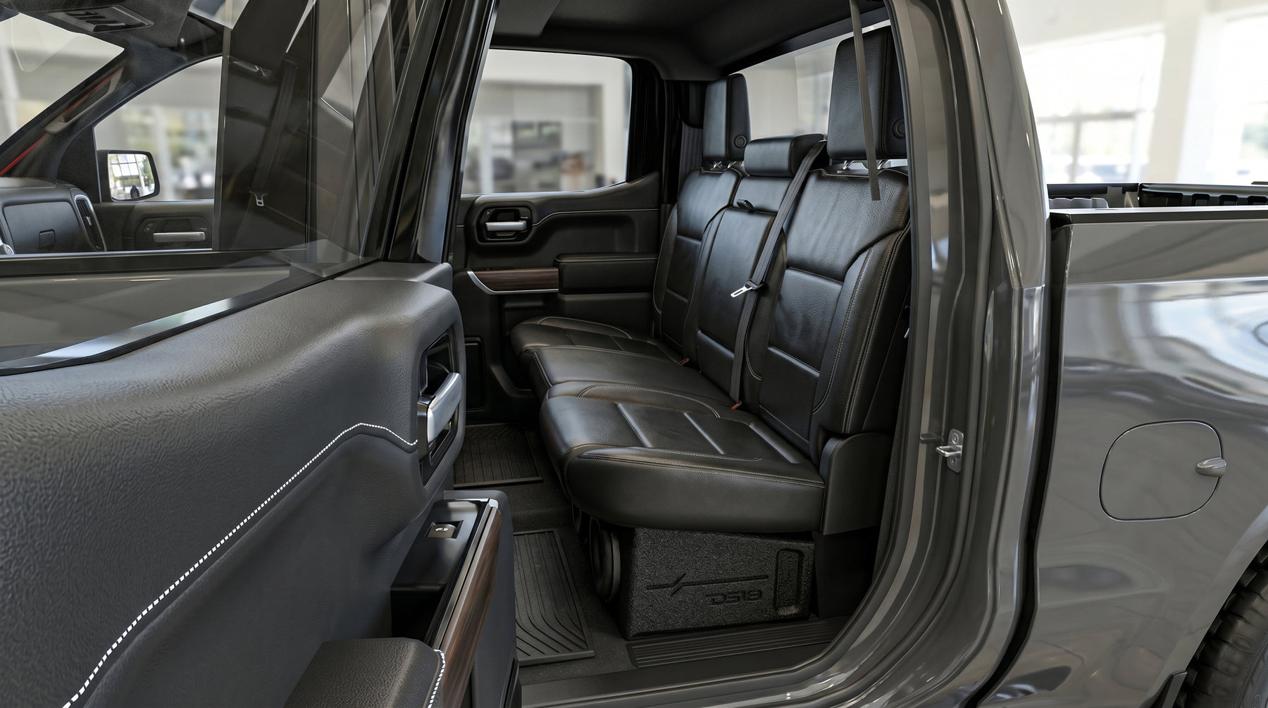 Caja acústica con 4 subwoofers de 8" para Chevy/GMC Crew Cabs (2007-2024) y Ford F-150/Super Duty Crew Cabs (2009-2024)