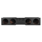 Subwoofer Enclosure for 2007-2026 Chevy/GMC and 2009-2026 Ford F-150/Super Duty Crew Cabs, Quad 8" Under Rear Seat Front-Fire Ported Box