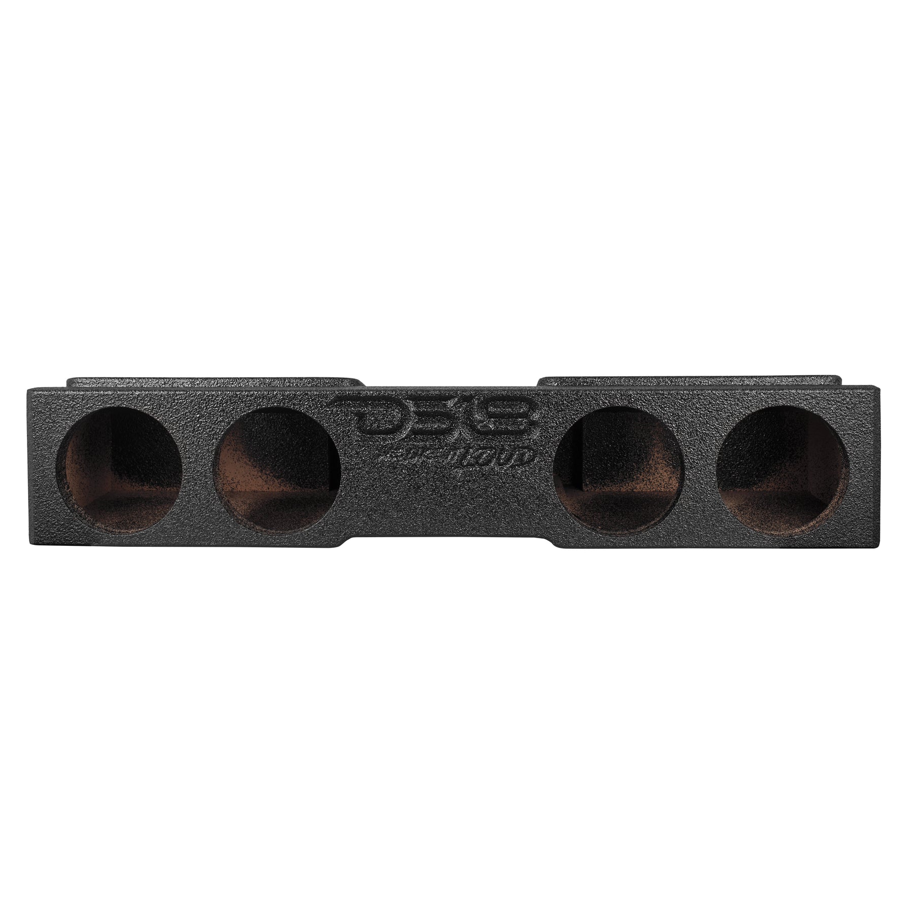 Subwoofer Enclosure for 2007-2026 Chevy/GMC and 2009-2026 Ford F-150/Super Duty Crew Cabs, Quad 8" Under Rear Seat Front-Fire Ported Box