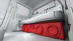 Caja acústica con 4 subwoofers de 8" para Chevy/GMC Crew Cabs (2007-2024) y Ford F-150/Super Duty Crew Cabs (2009-2024)