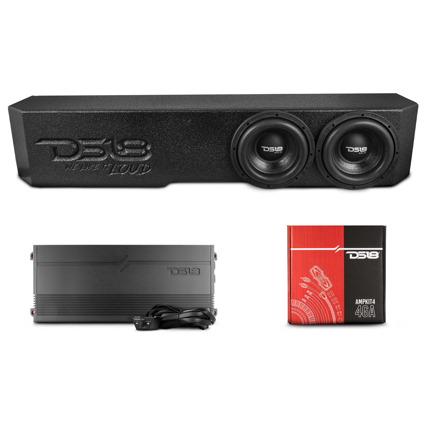 DS18 Universal Dual 8” Ported Subwoofer Enclosure
