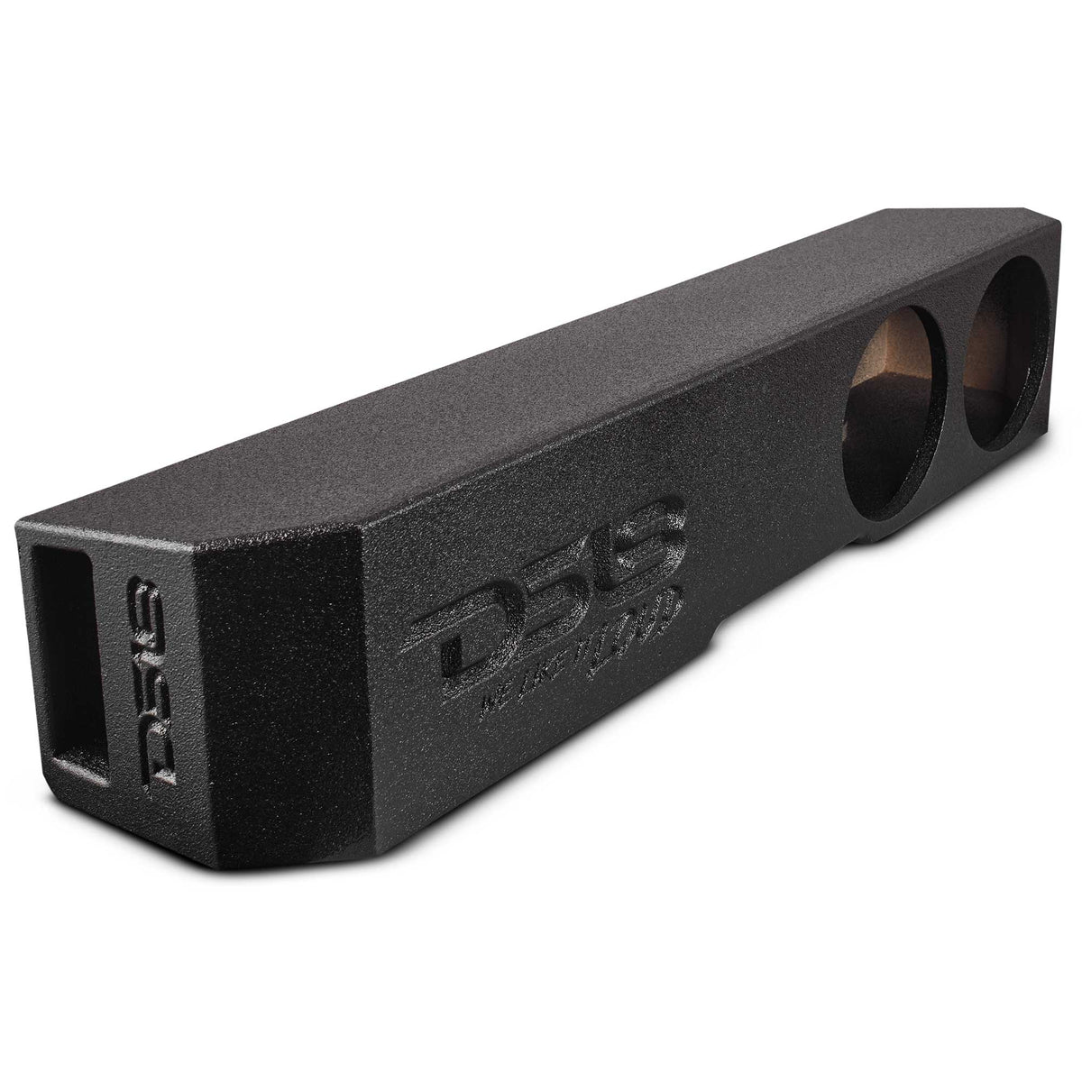 Universal Subwoofer Enclosure for Dual 8" Subwoofers, Under Rear Seat Front-Fire Ported Box