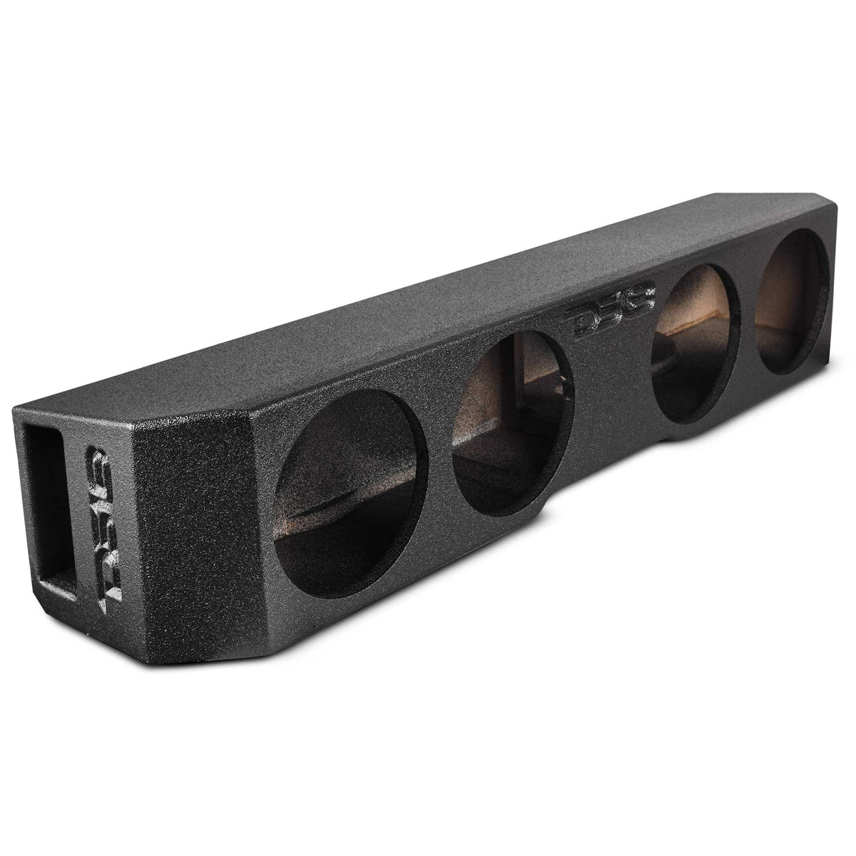 Universal Subwoofer Enclosure for four 8" Subwoofers, Under Rear Seat Front-Fire Ported Box