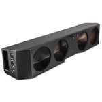 Universal Subwoofer Enclosure for four 8" Subwoofers, Under Rear Seat Front-Fire Ported Box