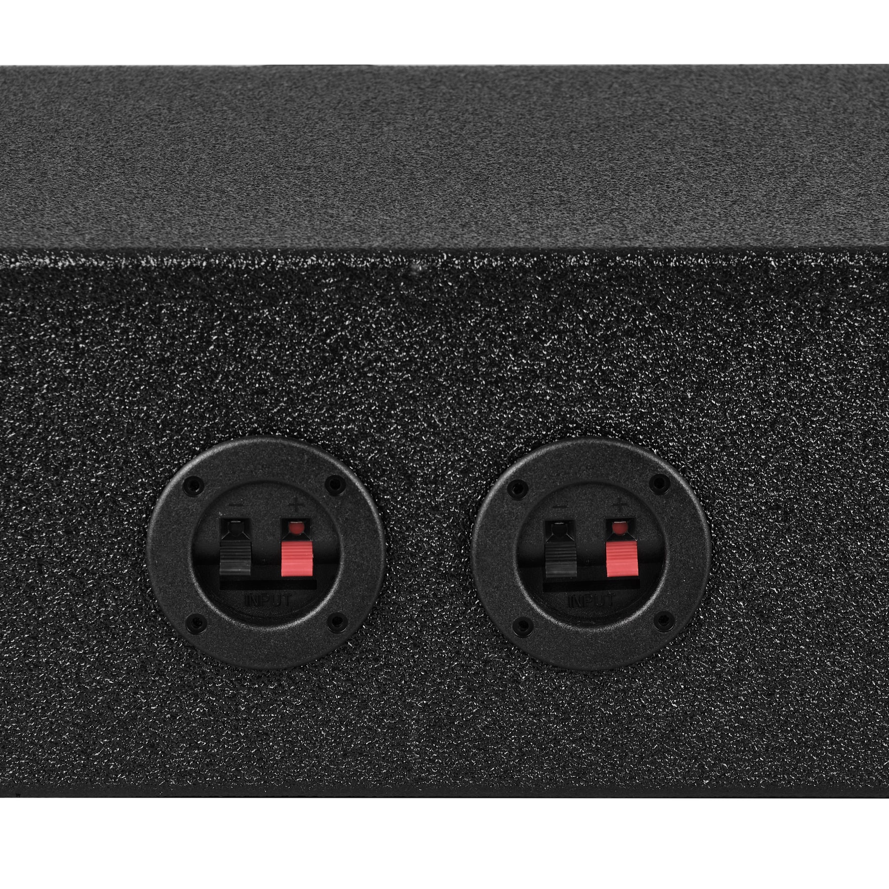 Universal Subwoofer Enclosure for four 8" Subwoofers, Under Rear Seat Front-Fire Ported Box