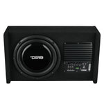 10" Loaded Amplified Shallow Down Fire Subwoofer Enclosure 250 Watts Rms