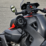 8" Universal Flat Mount Speaker Pods with RGB LED Lights for Jet Skis, Jeeps, Motorcycles & UTVs