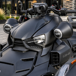 8" Universal Flat Mount Speaker Pods with RGB LED Lights for Jet Skis, Jeeps, Motorcycles & UTVs