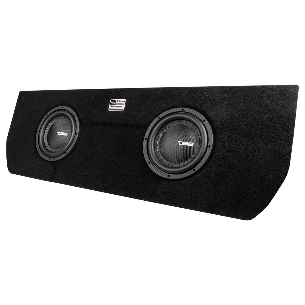 Dual 10" Loaded Subwoofer Enclosure for Tundra 2022 and Up Double Cab and Crew Max With subwoofers and Amplifier (2 X IXS10.4D AND S-3500.1SL Included)