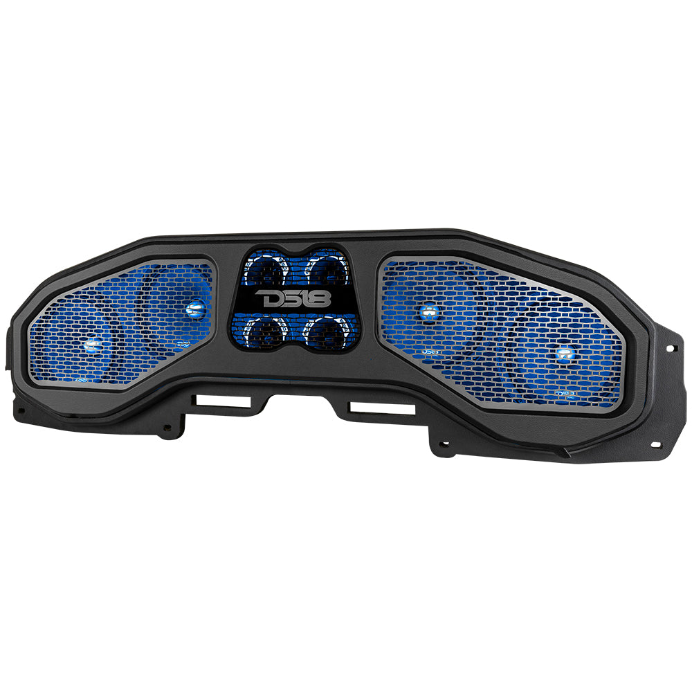 Jeep JL, JT Overhead Sound Bar Package With Vinyl Finish and Dream LED Lights 4 x 8" and 4 Tweeters (MADE IN USA)