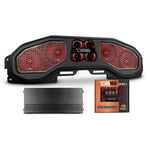 Jeep JL, JT Overhead Sound Bar Package With Vinyl Finish and Dream LED Lights 4 x 8" and 4 Tweeters (MADE IN USA)