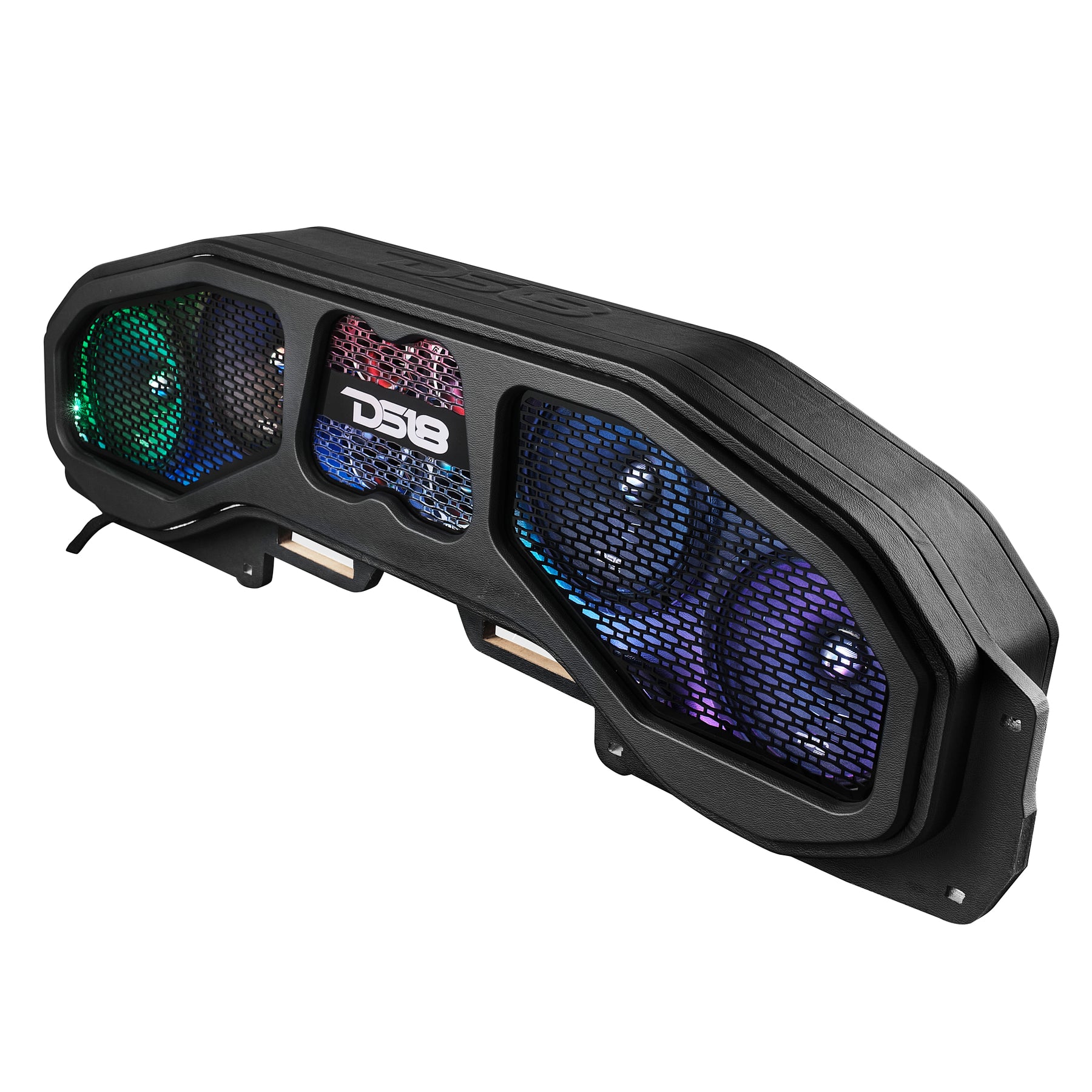 Jeep JL, JT Overhead Sound Bar Package With Vinyl Finish and Dream LED Lights 4 x 8" and 4 Tweeters (MADE IN USA)