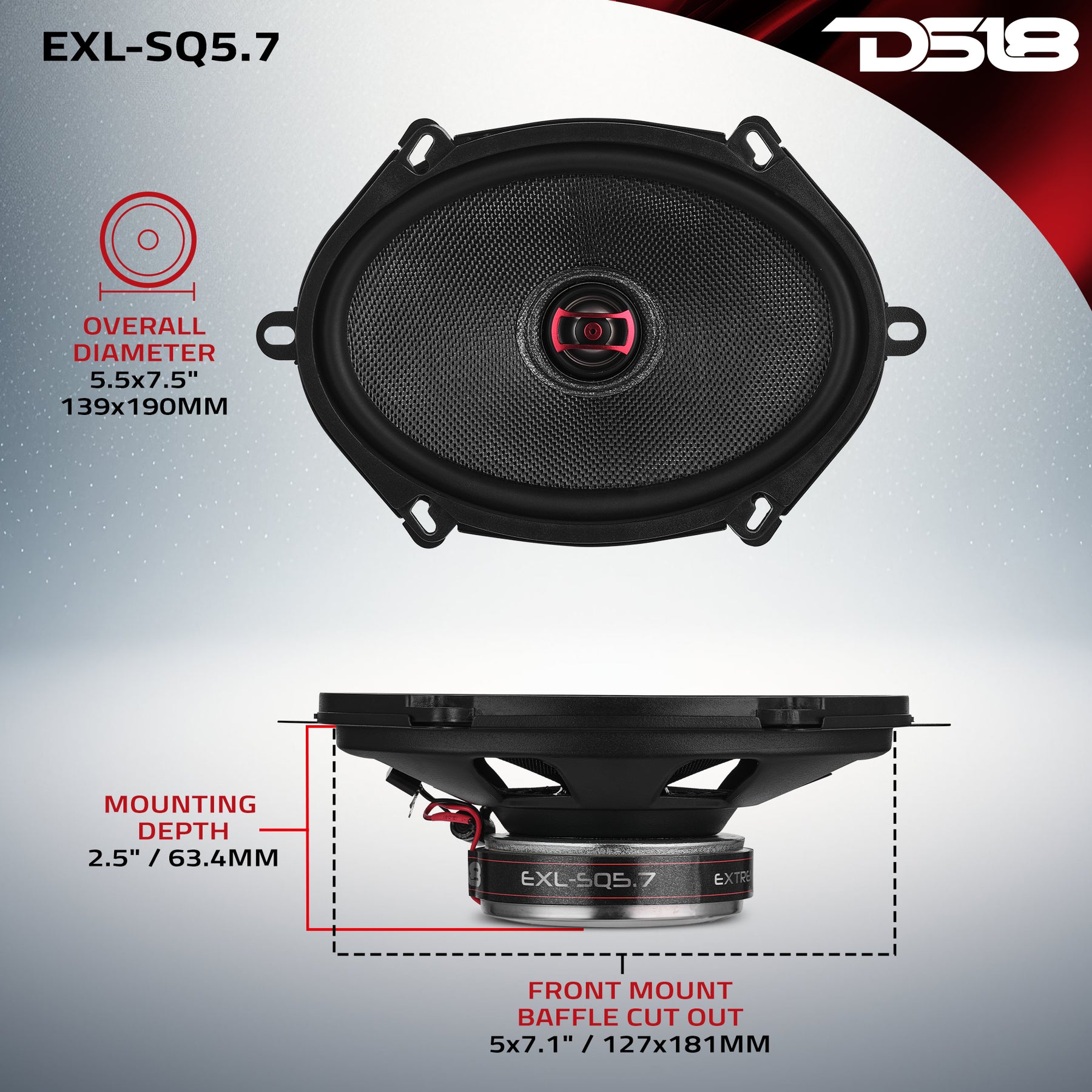 Hertz CX570 auto-luidsprekers 5x7 inch ovaal Hertz CX570 auto-luidsprekers 5x7 inch ovaal