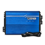 FRP Compact Full-Range Class D 1-Channel Amplifier 2,500 Watts Rms @ 1-ohm Red Blue