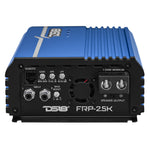 FRP Compact Full-Range Class D 1-Channel Amplifier 2,500 Watts Rms @ 1-ohm Red Blue