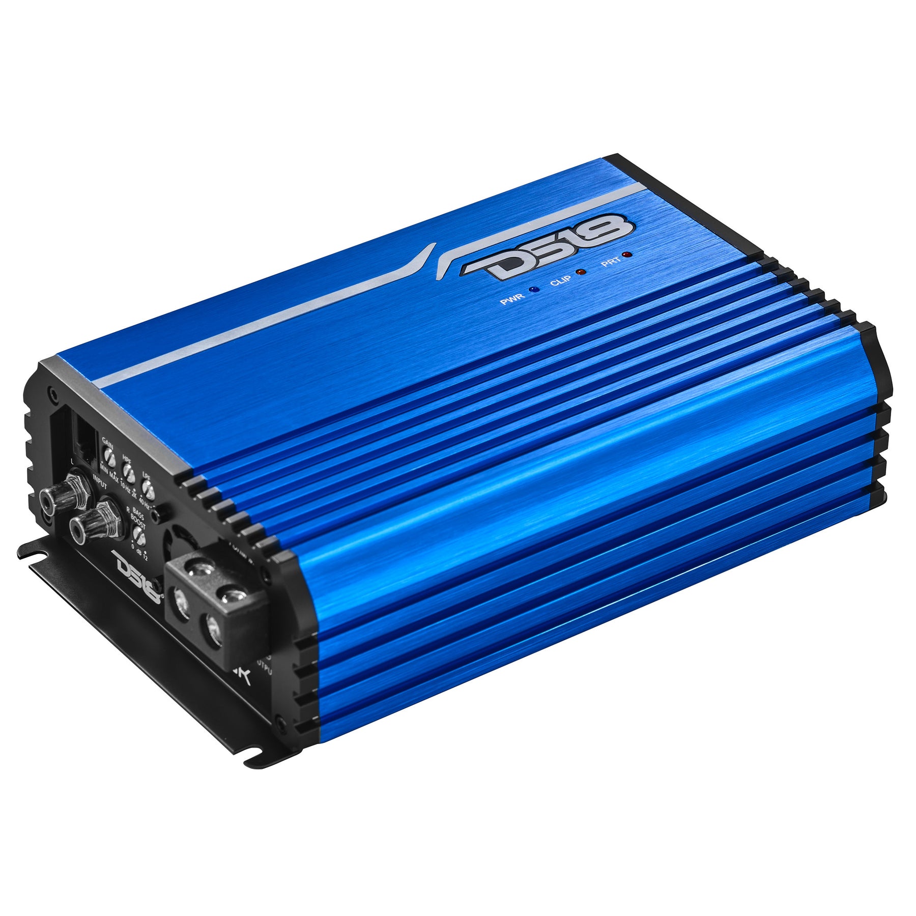 FRP Compact Full-Range Class D 1-Channel Amplifier 2,500 Watts Rms @ 1-ohm Red Blue