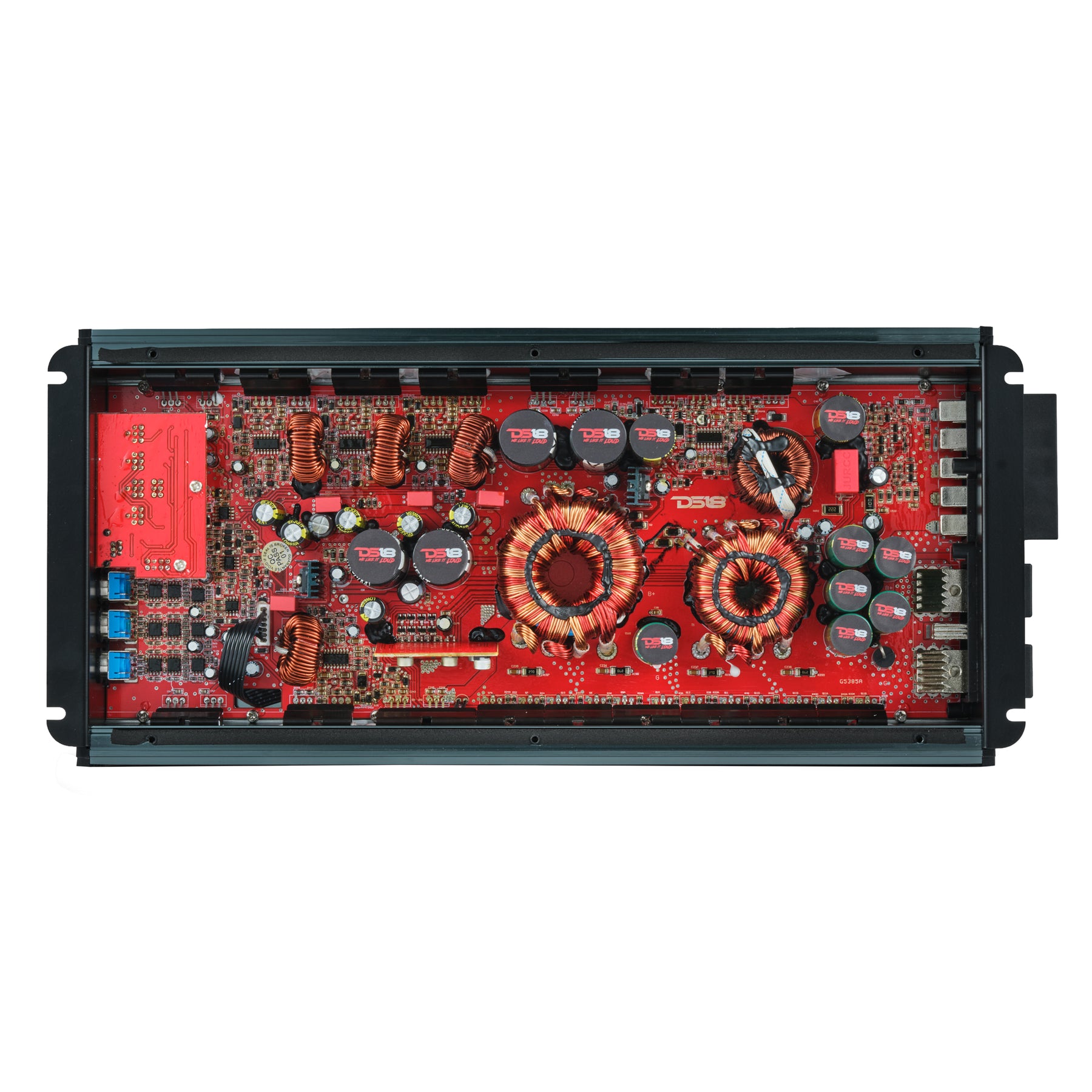 FRP Compact Full-Range Class D 5-Channel Amplifier – 250W x 4 + 1,200W Subwoofer Output
