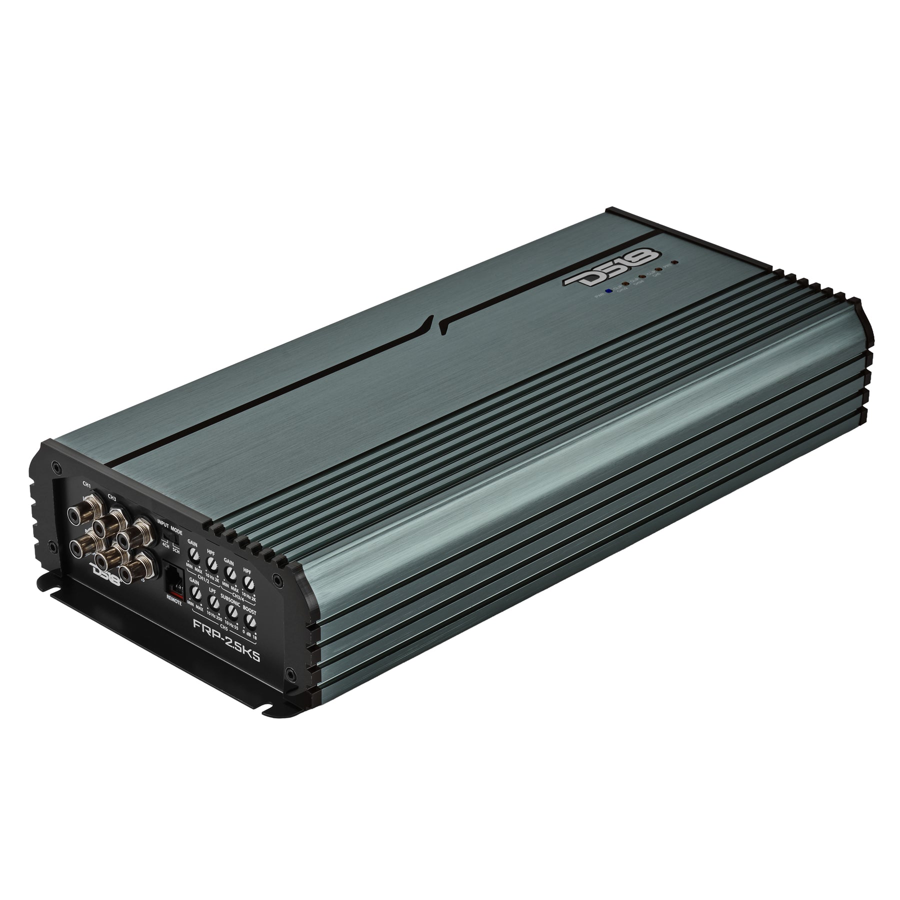FRP Compact Full-Range Class D 5-Channel Amplifier – 250W x 4 + 1,200W Subwoofer Output
