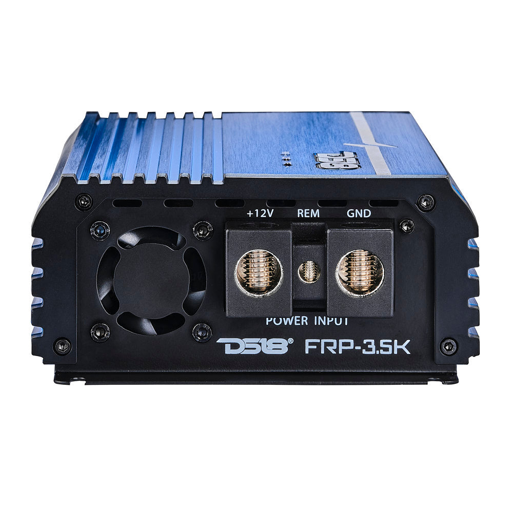 FRP Compact Full-Range Class D 1-Channel Amplifier 3,500 Watts Rms @ 1-Ohm Blue