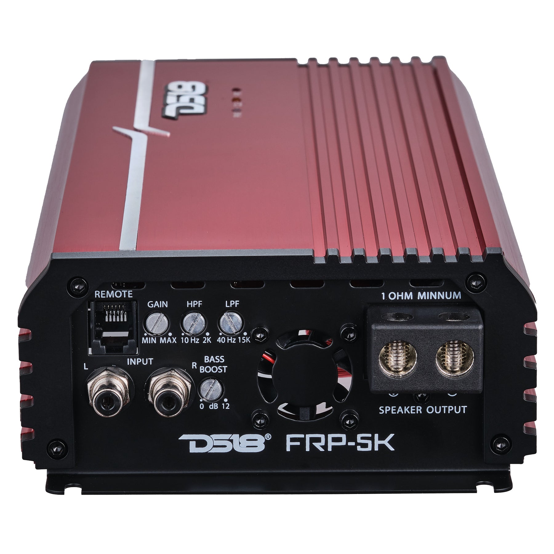 FRP Compact Full-Range Class D 1-Channel Amplifier 5,000 Watts Rms @ 1-Ohm Red