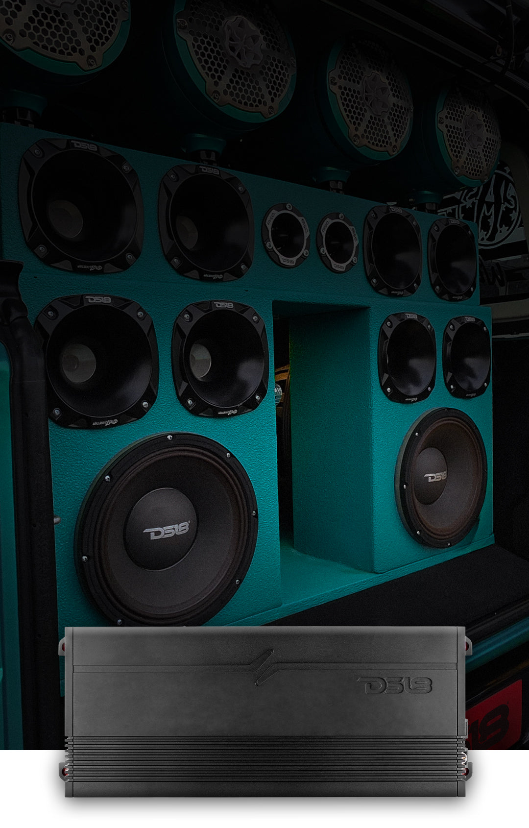 GEN-X Full-Range Class D 4-Channel Amplifier | 4 x 300W RMS @ 4-Ohm