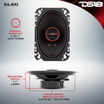 GEN-X 4x6 2-Way Coaxial Speakers 45 Watts Rms 4-Ohm