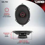 GEN-X 5x7" 3-Way Coaxial Speakers 50 Watts Rms 4-Ohm