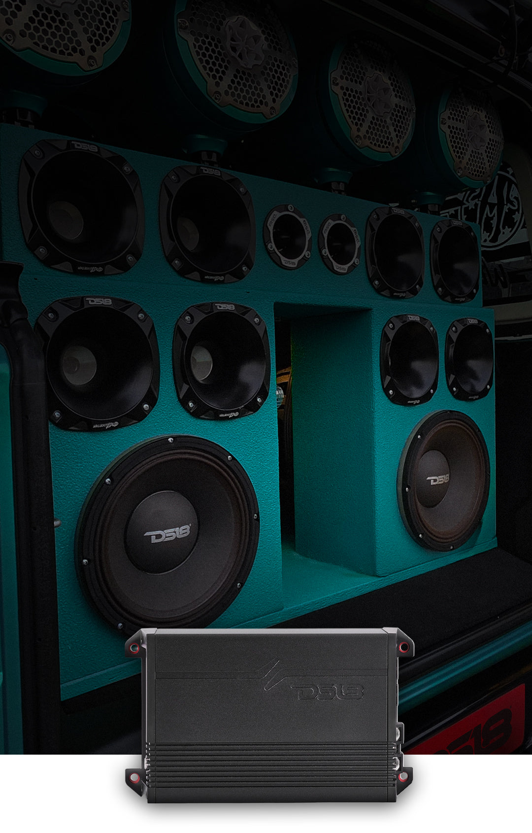 GEN-X Full-Range Class D 2-Channel Amplifier | 2 x 100W RMS @ 4 Ohm