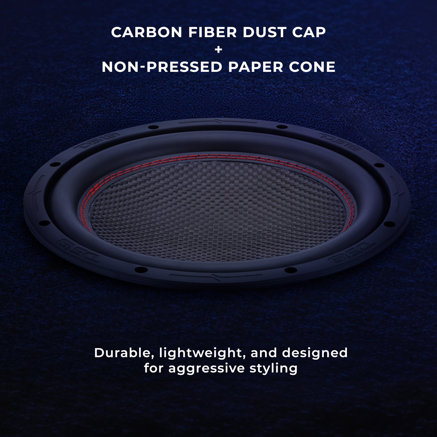 GEN-X 10" Subwoofer with Carbon Fiber Dust Cap | 600W RMS Dual 4-Ohm Voice Coils