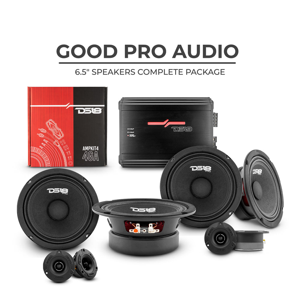 DS18 Good Pro Car Audio Package Upgrade your audio system