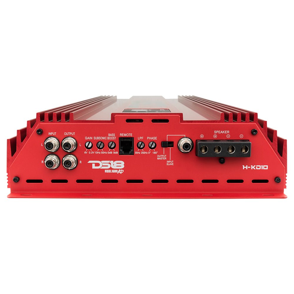 DS18 H-KO10 HOOLIGAN KO SPL Series 1-Channel Subwoofer Monoblock audio ...