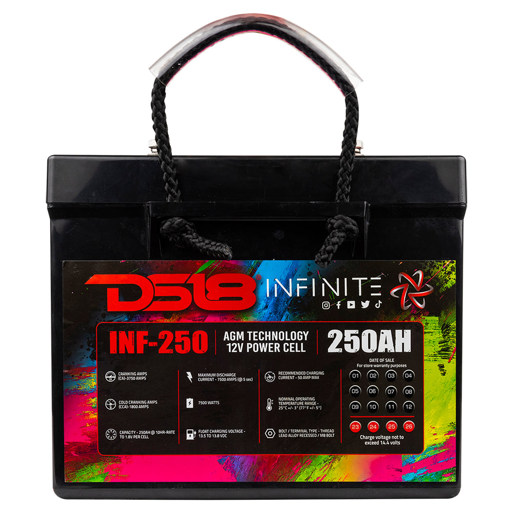 DS18 INF-YTX14-BS INFINITE 14AH 500 Watts AGM Power Cell 12 Volt