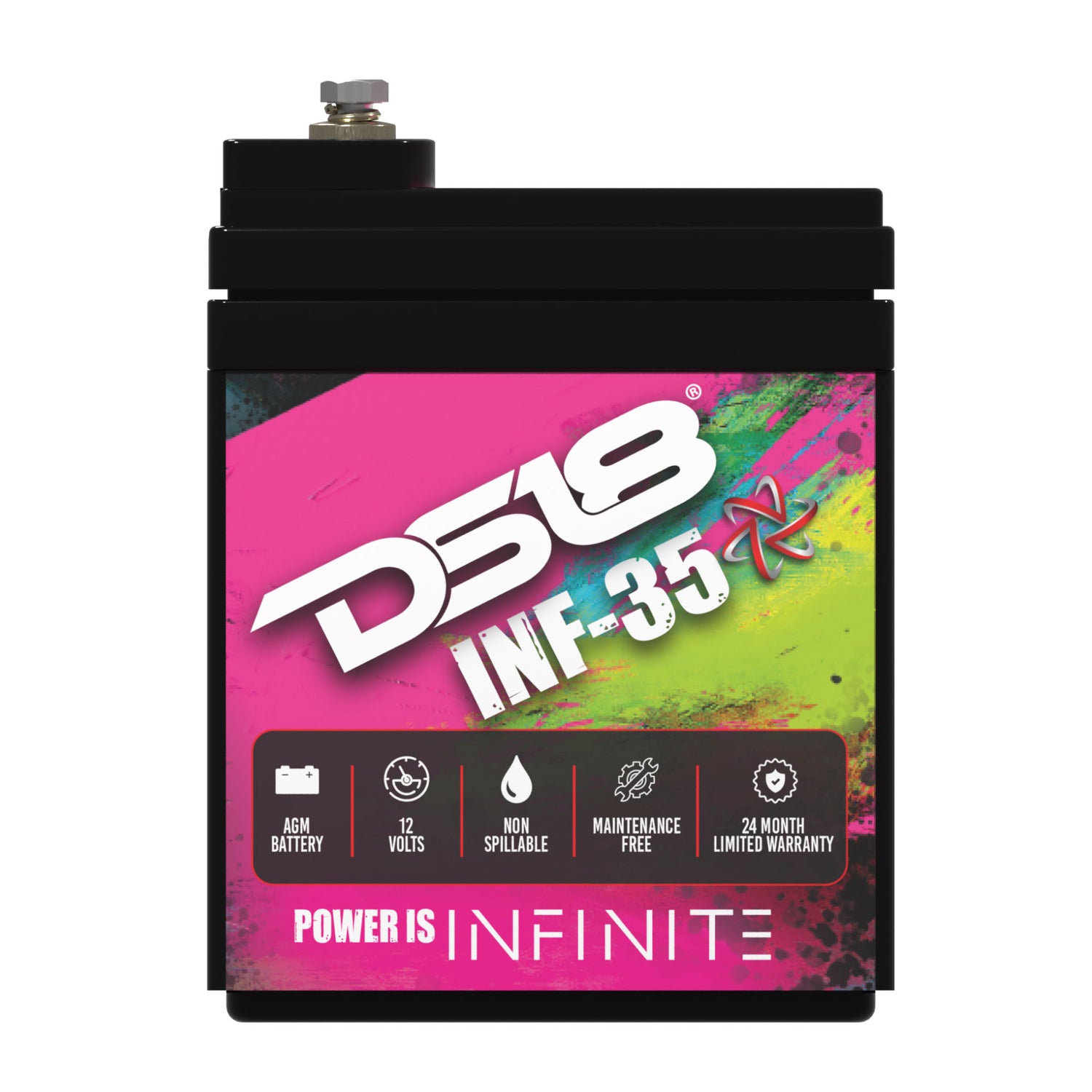 DS18 INF-45AH INFINITE 45Ah 1500W AGM Power Cell - 12V Car Audio Battery
