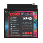 DS18 INF-45AH INFINITE 45 AH 1500 Watts AGM Power Cell 12 Volt Battery